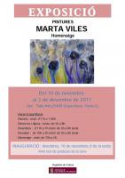 Cartell de l'exposició en homenatge a Marta Viles.