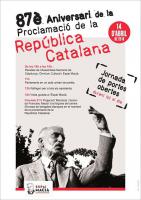 Cartell del 87è Aniversari de la Proclamació de la República Catalana