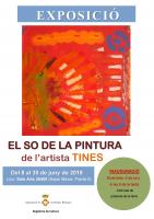 Cartell de l'exposició 'El so de la pintura' de l'artista Tines