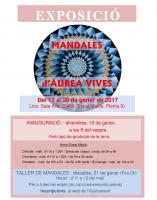 Cartell de l'exposició Mandales de l'artista Àurea Vives.