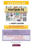 Cartell de l'exposició "Viatjar-te"